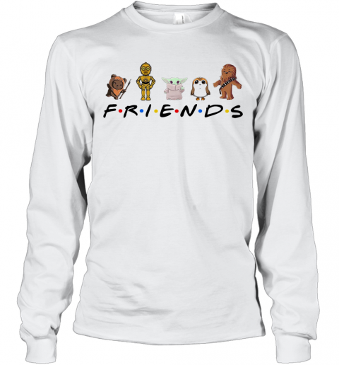 Friends Star Wars Cartoon Characters T-Shirt - Kingteeshop