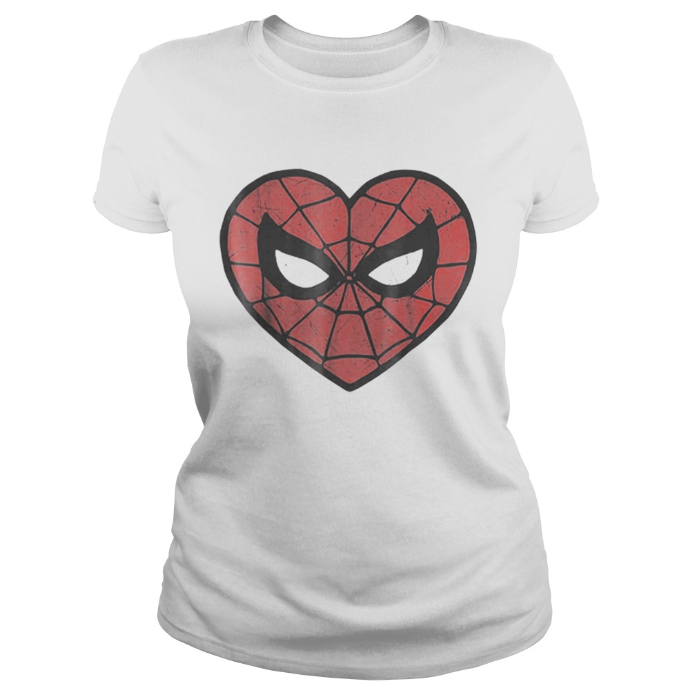Marvel Spiderman Face Mask Valentines Logo Heart - Shirt Kingteeshop