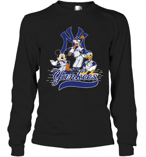 Mickey Mouse Pluto Donald Duck New York Yankees T-Shirt - Kingteeshop