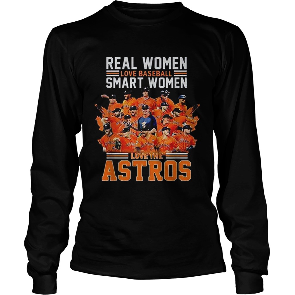 Astros Shirt Womens Real Women Love Baseball Smart Women Love The