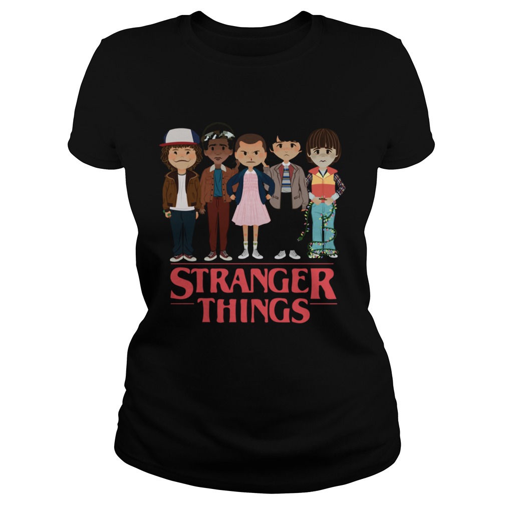 Stranger Things angry cartoon characters face shirt - Kingteeshop