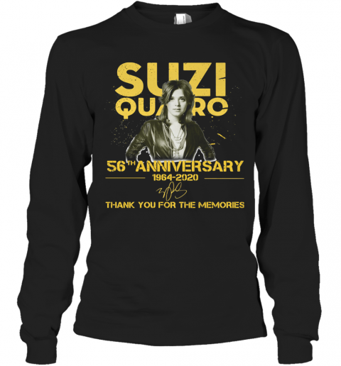 hverdagskost shuffle en kop Suzi Quatro 56Th Anniversary 1964 2020 Thank You For The Memories Signature  T-Shirt - Kingteeshop