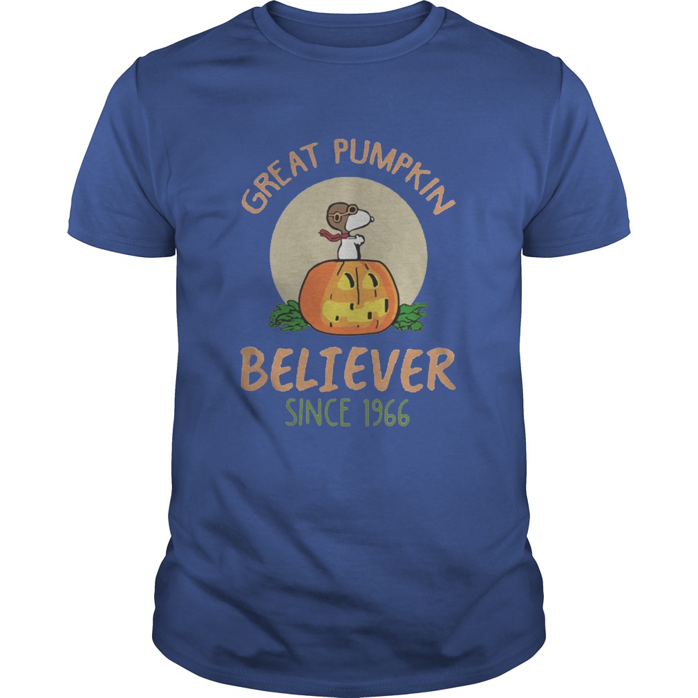 Snoopy great pumpkin believer since 1966 shirt