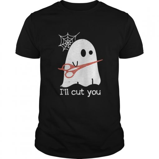 Guys Halloween Boos Ghost I’ll cut you shirt