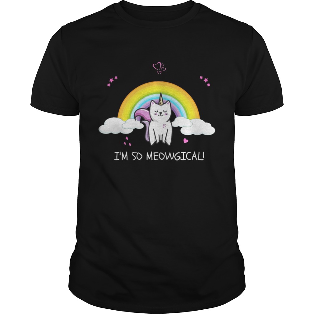 Unicorn Rainbow I’m so Meowgical shirt