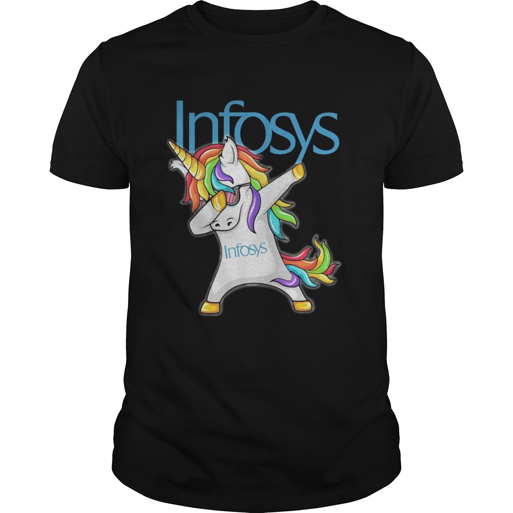 Infosys Unicorn Dabbing shirt