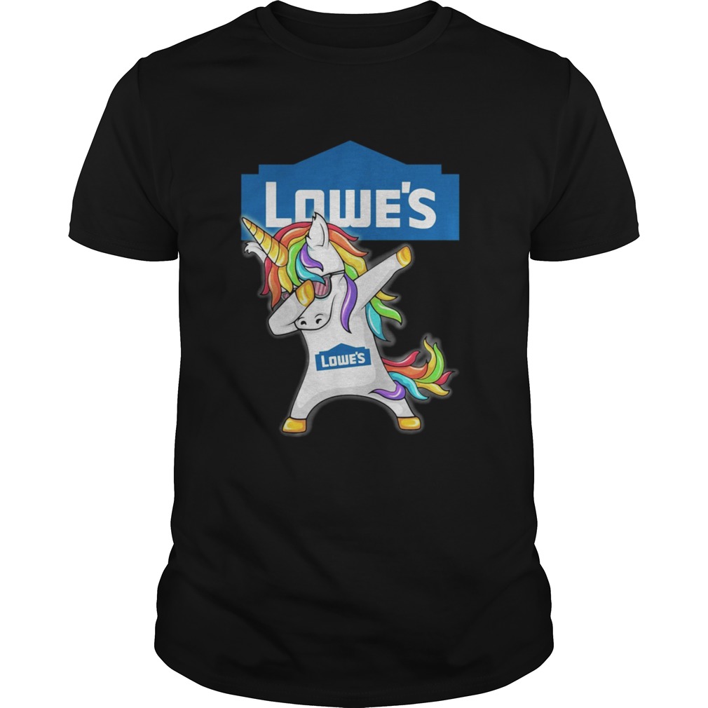 Lowe’s Unicorn Dabbing shirt
