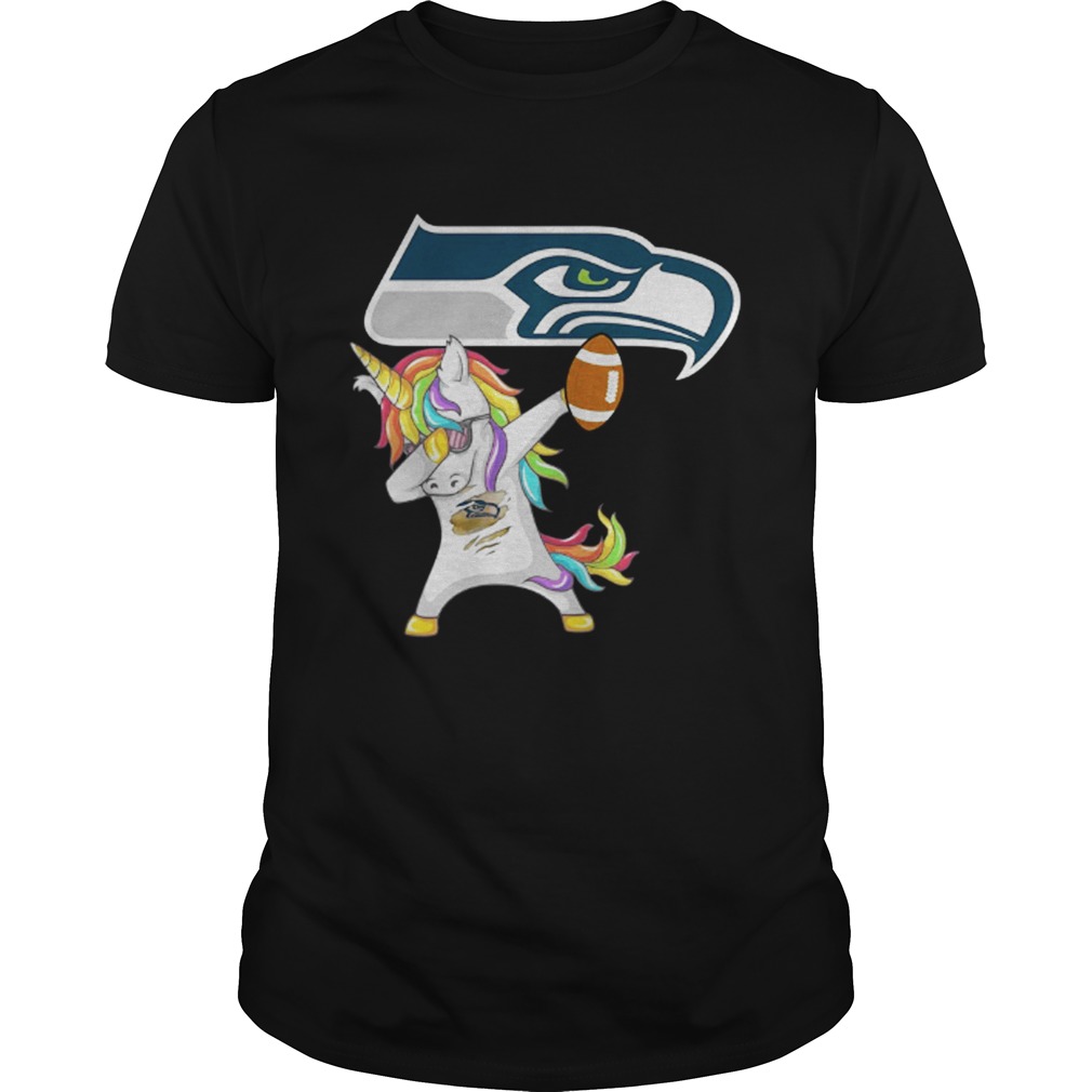 Seattle Seahawks Football Unicorn Dabbing shirt