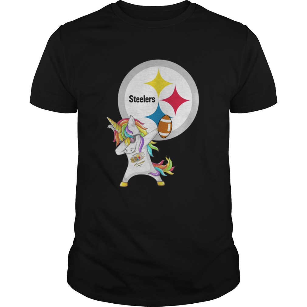 Pittsburgh Steelers Football Unicorn Dabbing shirt