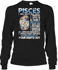 10 things pisces your lights out shirt