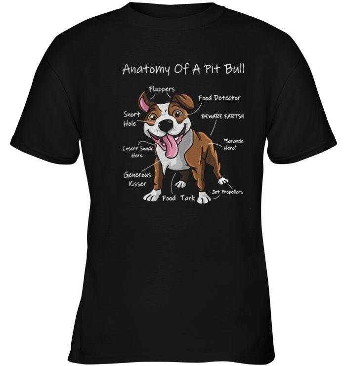 Anatomy of a Pit bull shirt