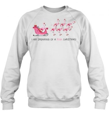Flamingo I am dreaming of a pink Christmas sweatshirt