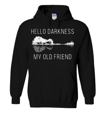 Guitar hello darkness my old friend hoodie