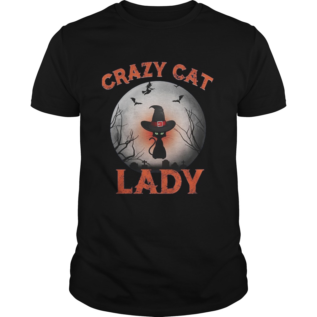 Halloween crazy cat lady shirt