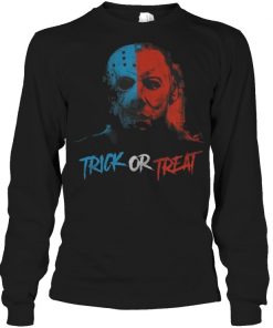 Michael Myers and Jason Mask Trick or treat shirt