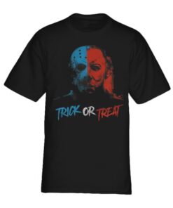 Michael Myers and Jason Mask Trick or treat shirt