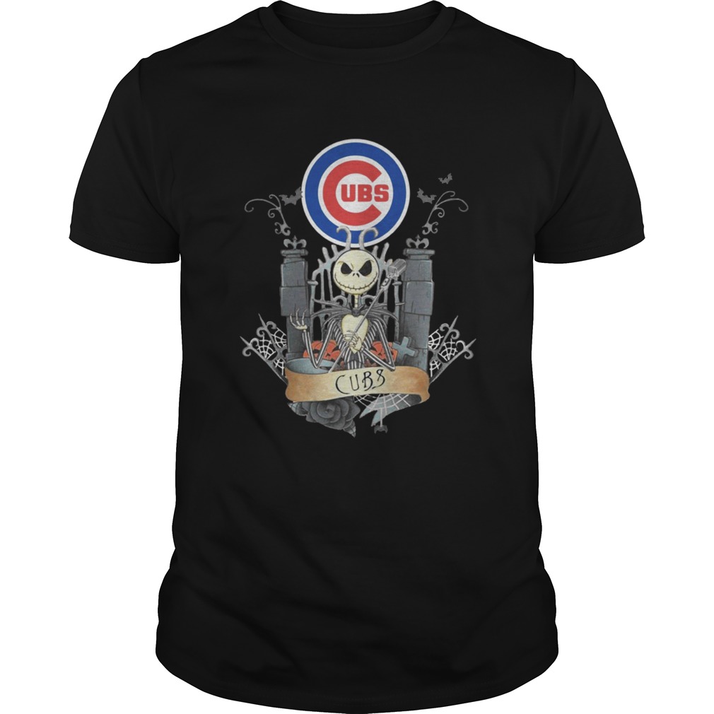 Jack Skellington Chicago Cubs halloween shirt 