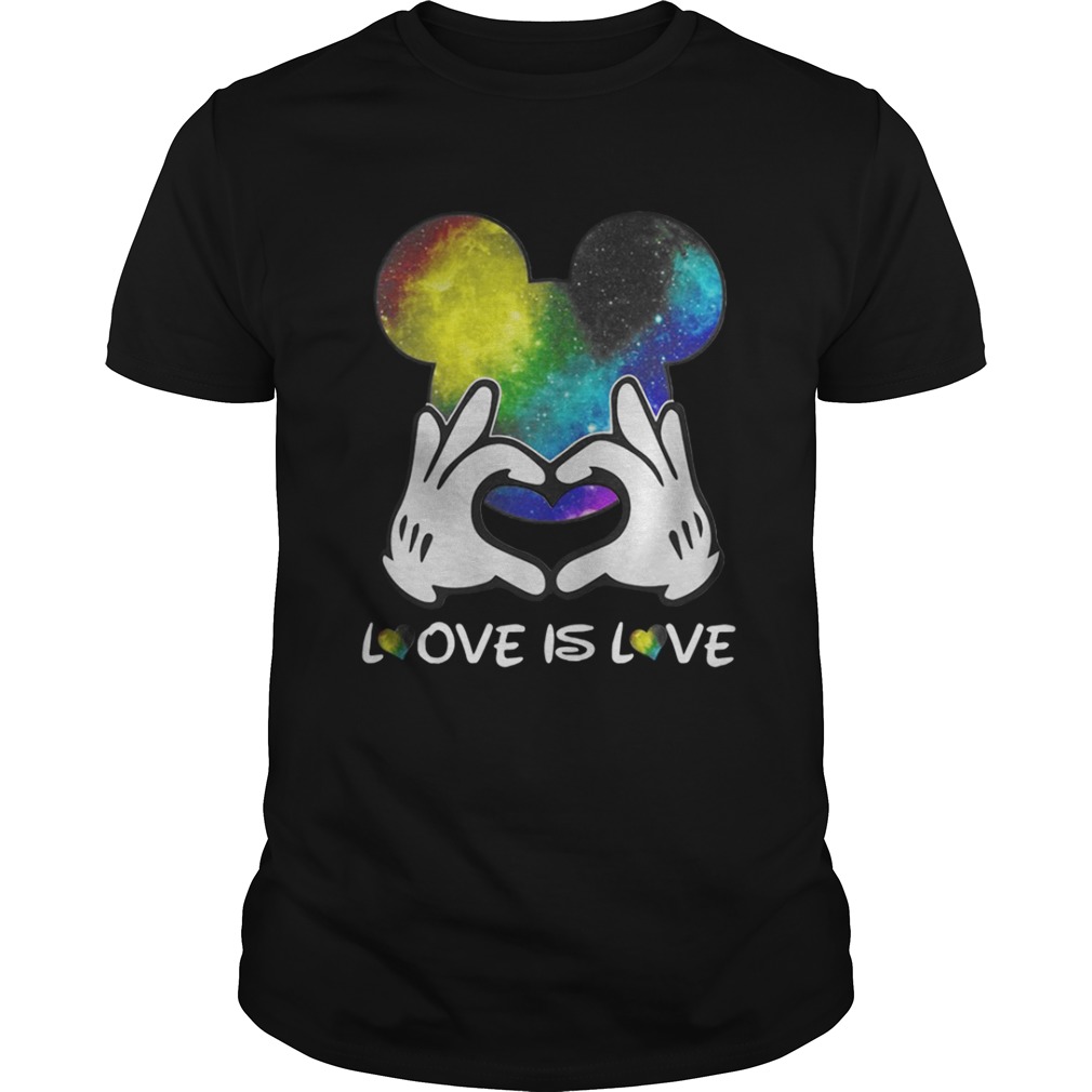 Mickey Mouse Love Is Love LGBT Shirt