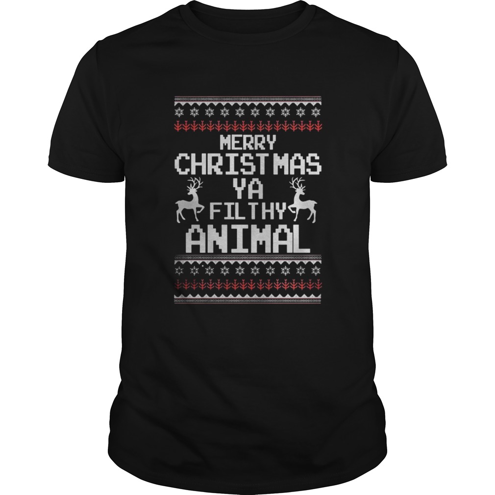 Merry Christmas Ya filthy animal sweater