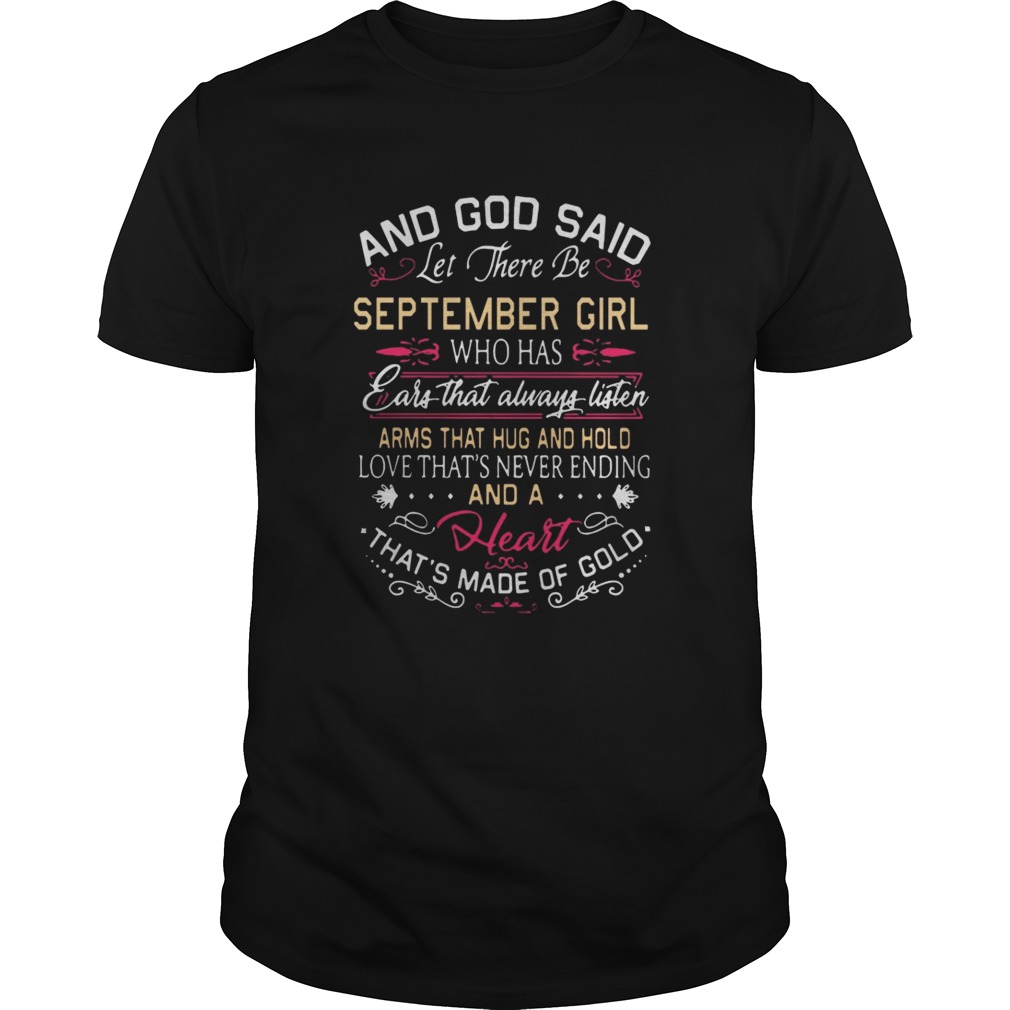 And God said let there be September girl shirt
