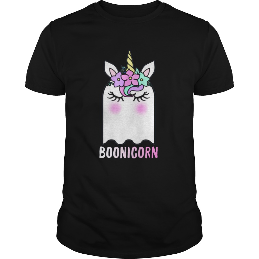 Boonicorn Unicorn Ghost Unicorn Halloween Shirt for Girls