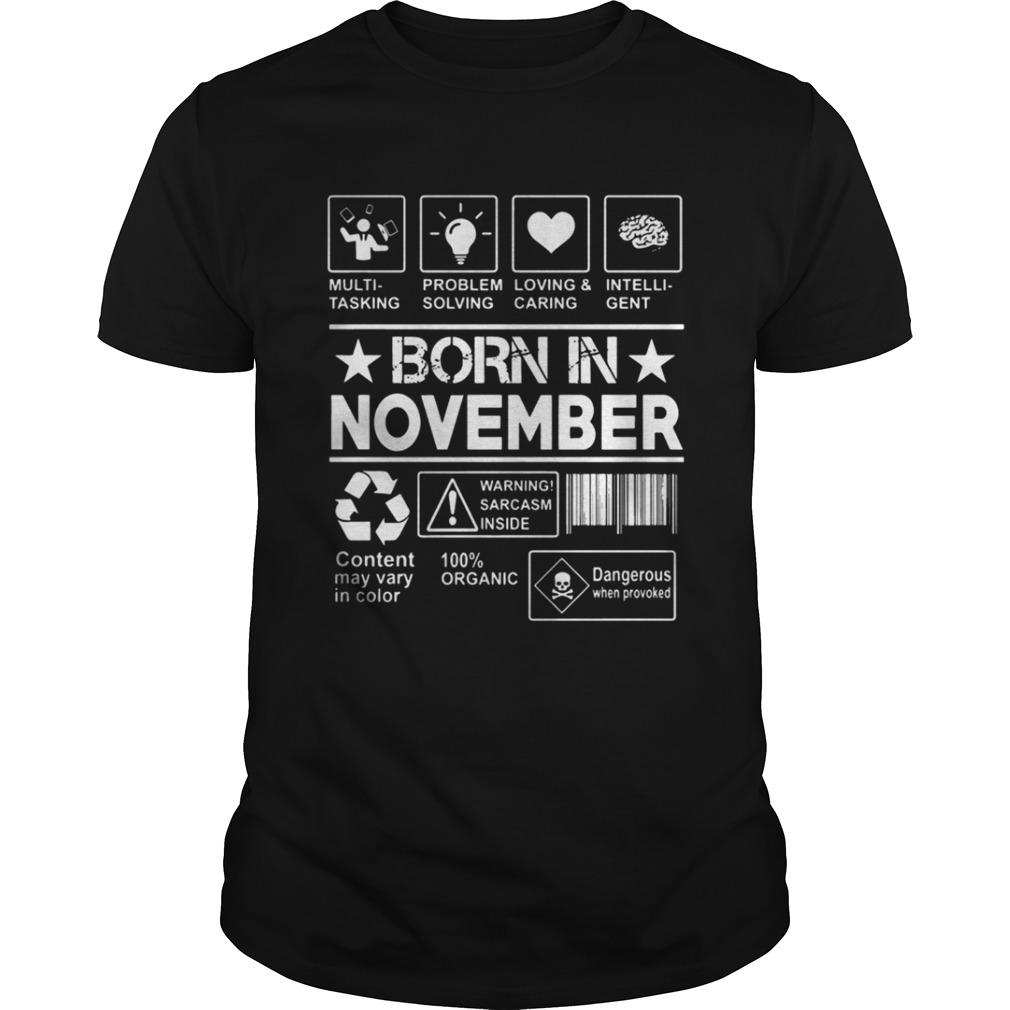 Born in November shirt