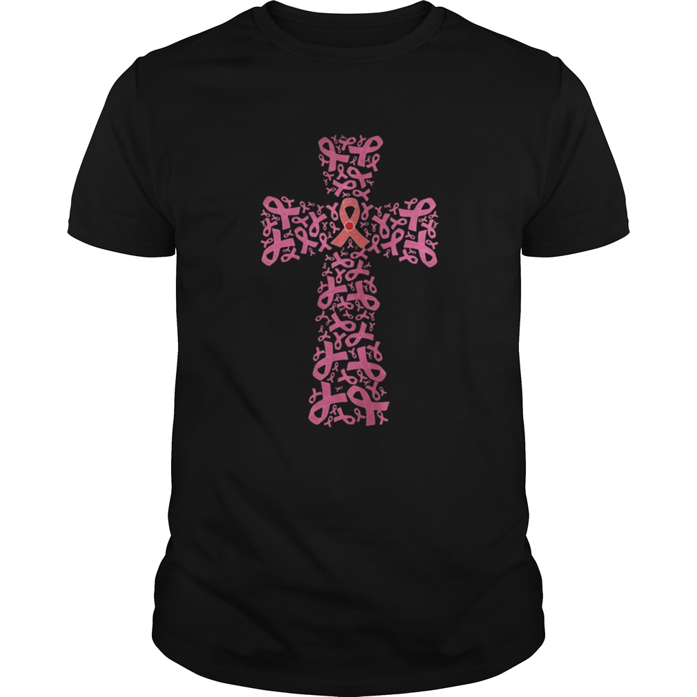 Breast Cancer Ribbon Cross Shirt