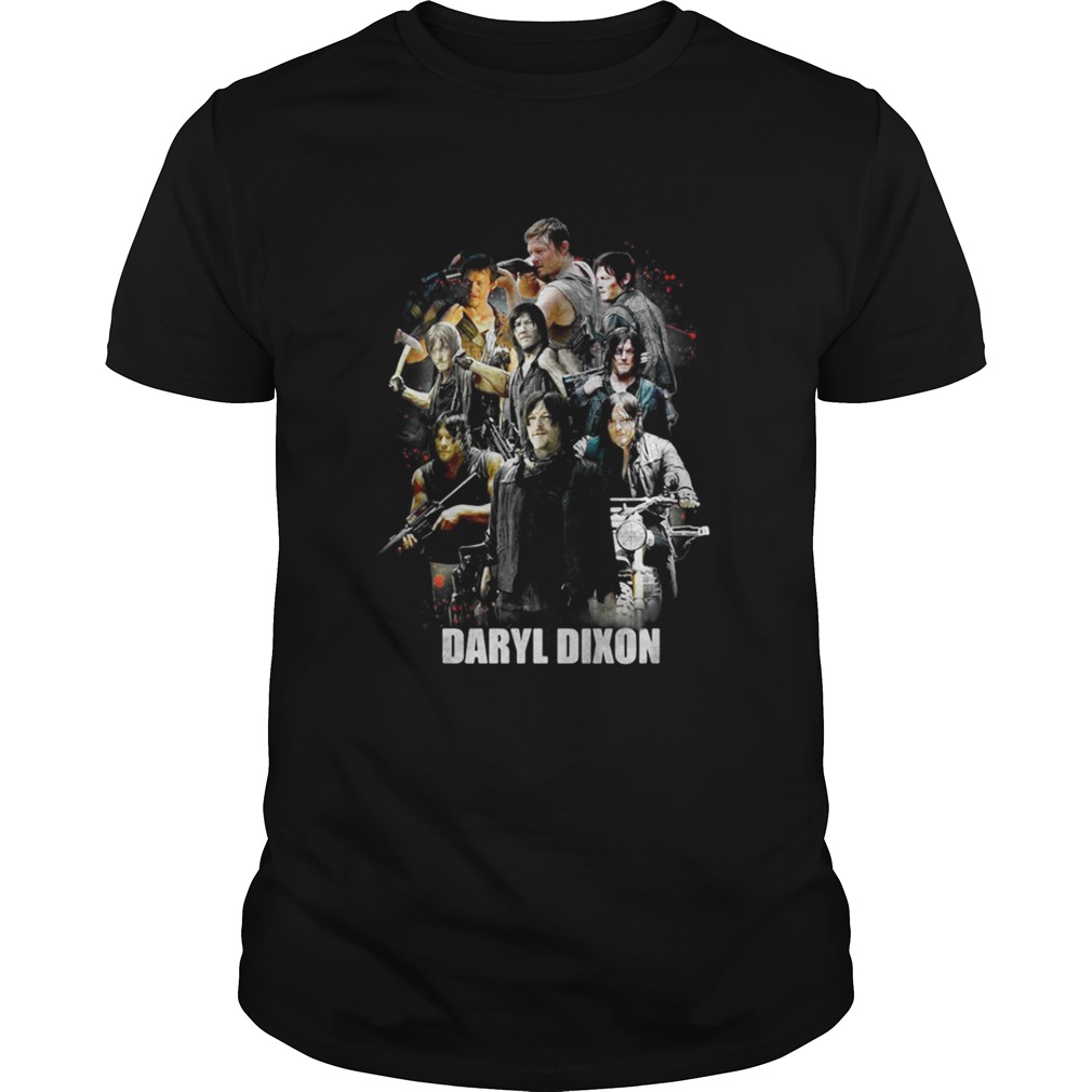 Daryl Dixon The Walking Dead collage shirt
