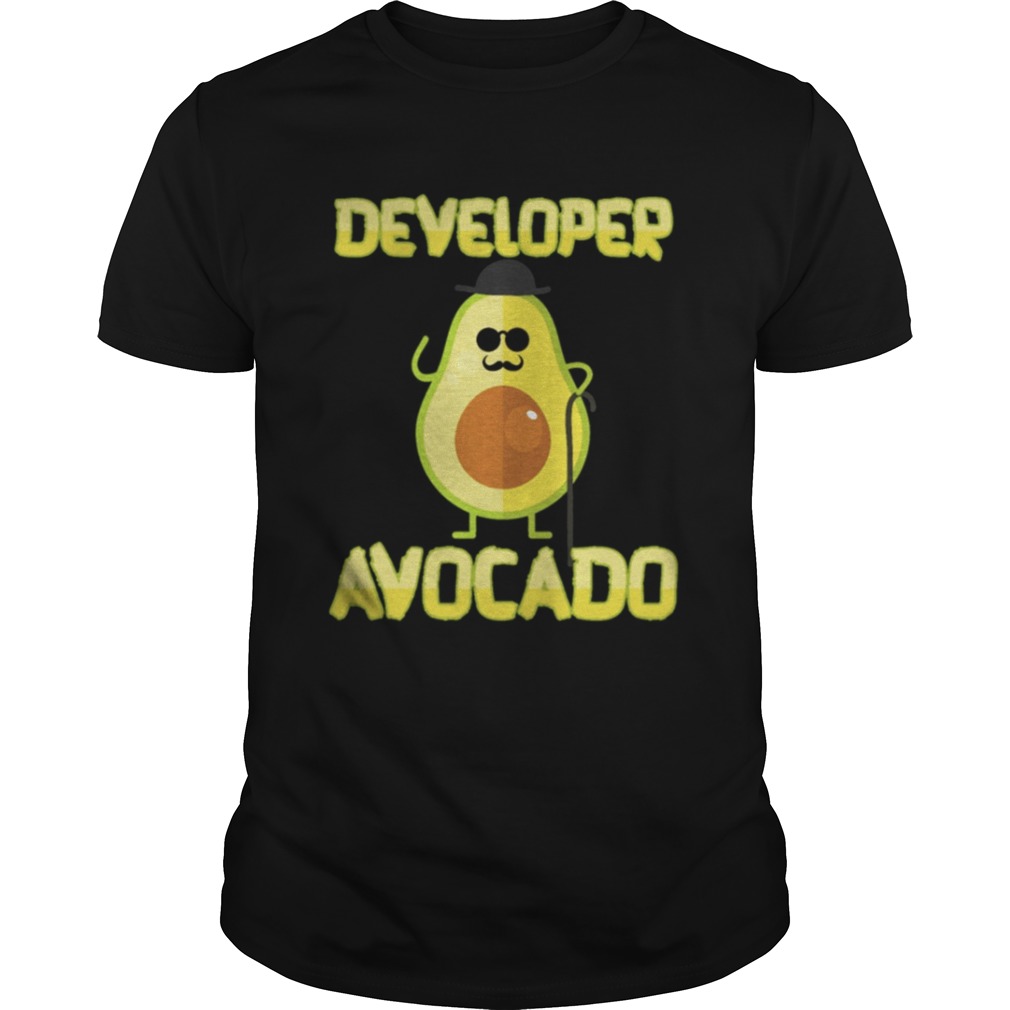 Developer Avocado With Hat Halloween Costume T-Shirt