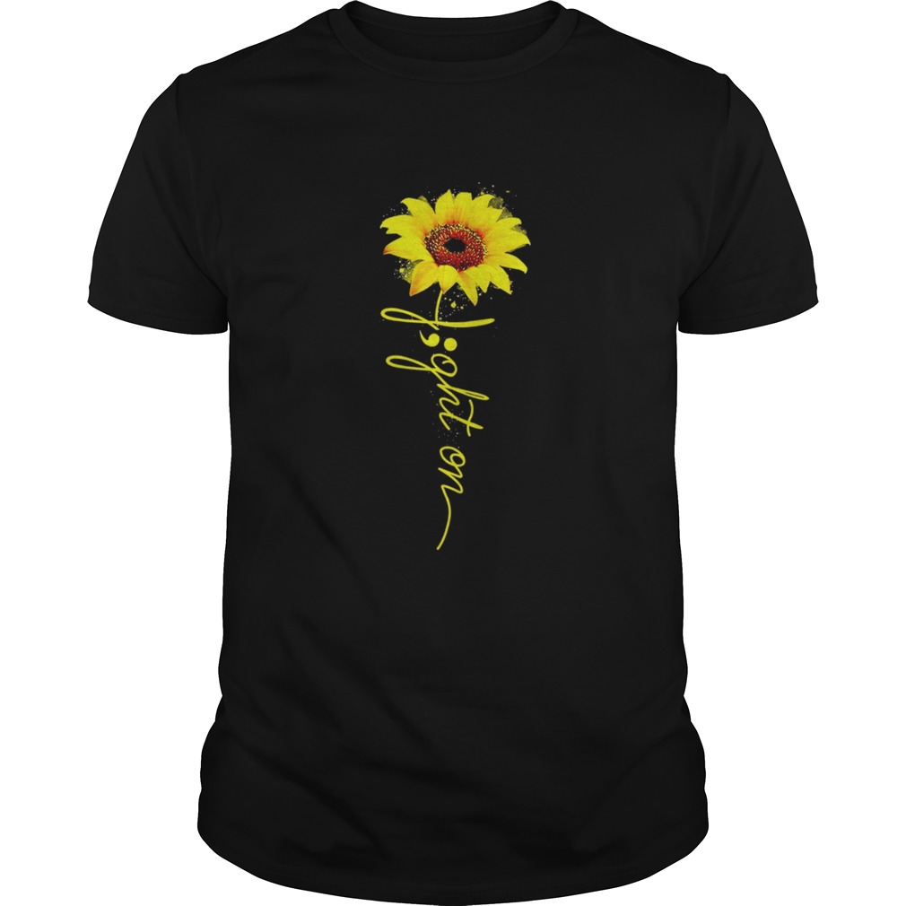 Fight on sunflower shirt