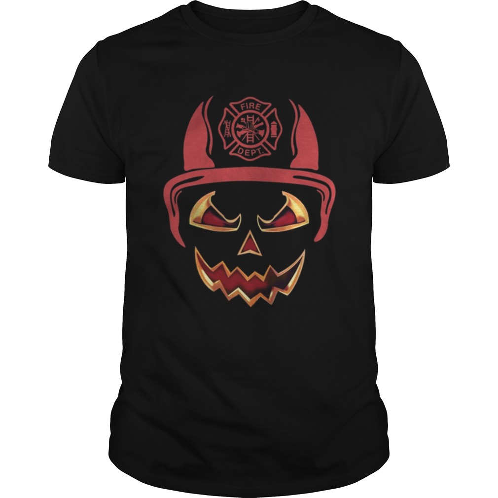 Firefighter Awesome Halloween Face Shirt