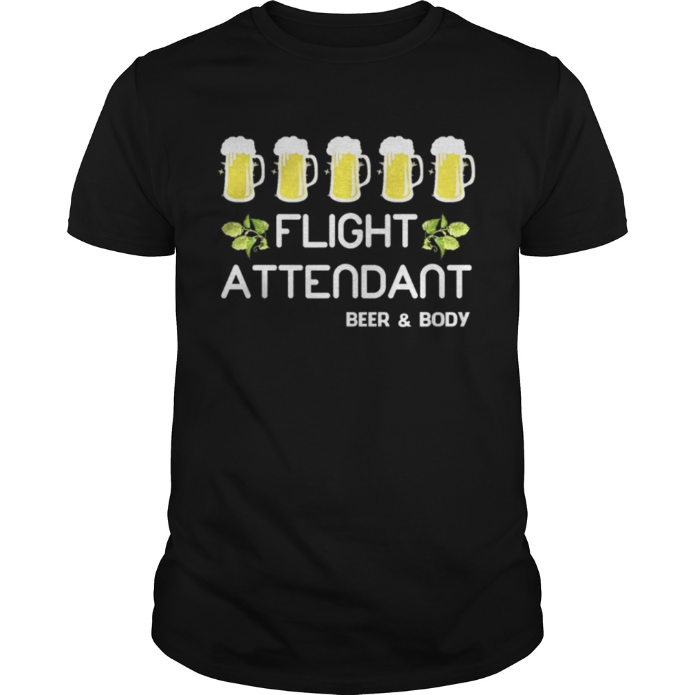 Flight Attendant Craft Beer Body T-Shirt