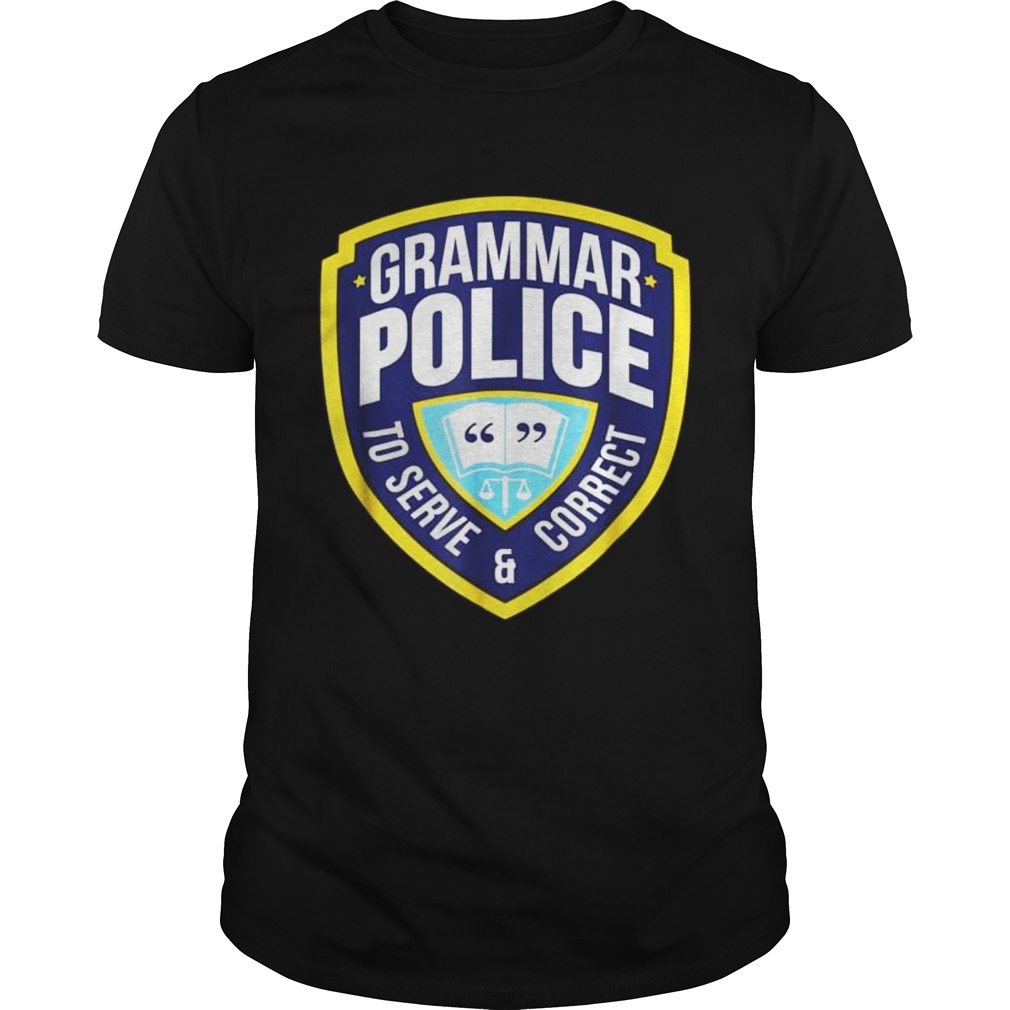 Grammar Police Funny Halloween Costume Tshirt