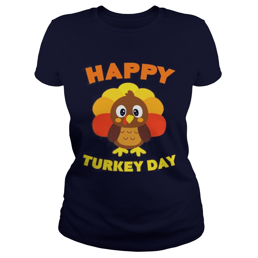 Happy Thanksgiving Day Funny Gift Ladies' Short Sleeve T-Shirt