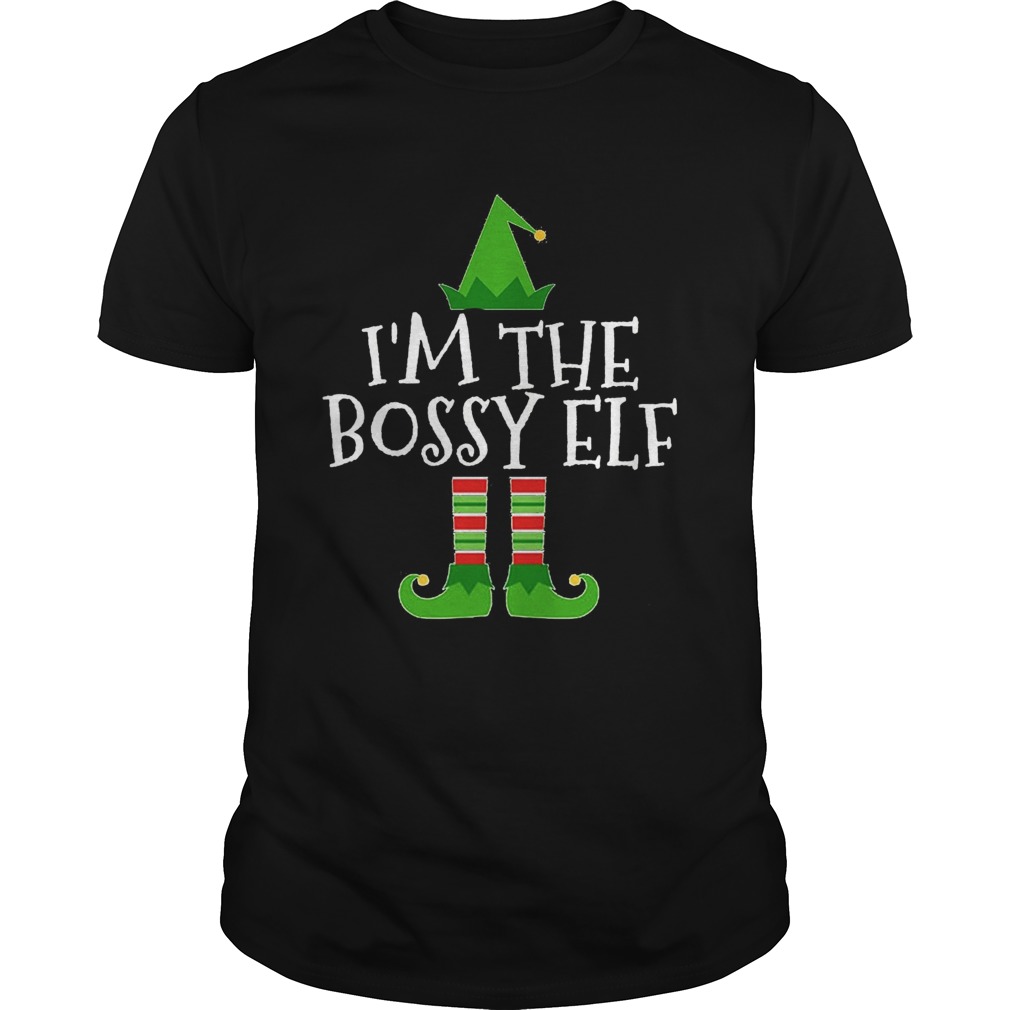 Im The Bossy Elf Matching Family Group Christmas T Shirt