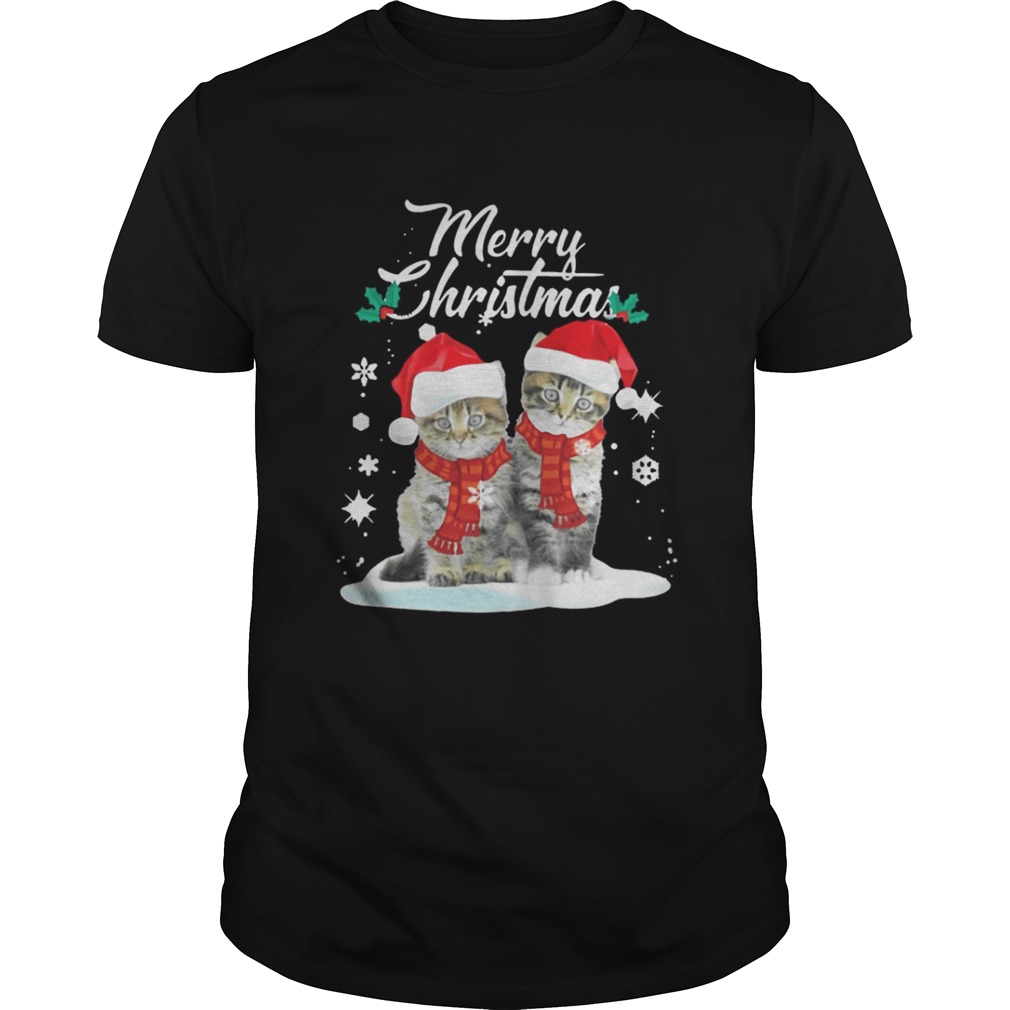 Merry Christmas Santa Claus Cats Shirt