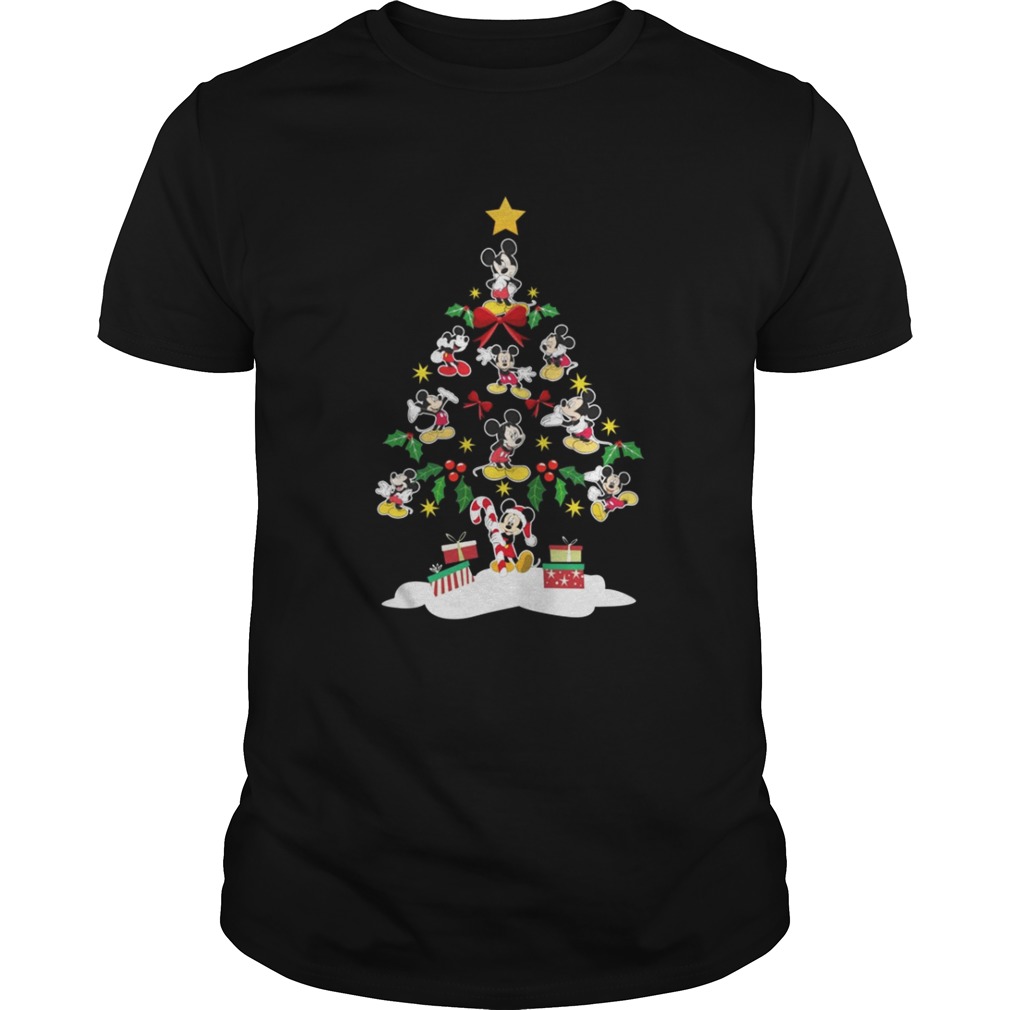 Mickey mouse Christmas tree shirt