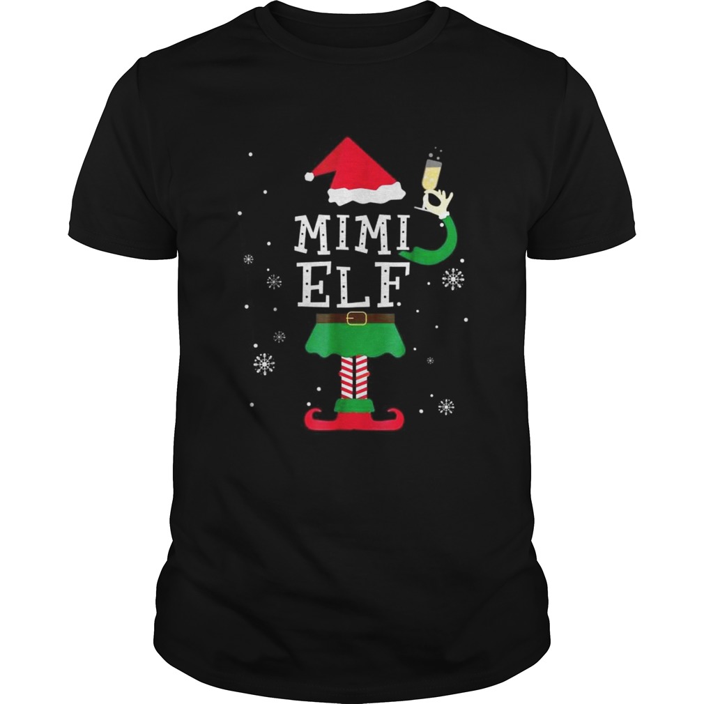 Mimi Elf Matching Family Christmas TShirt Pajamas Elves