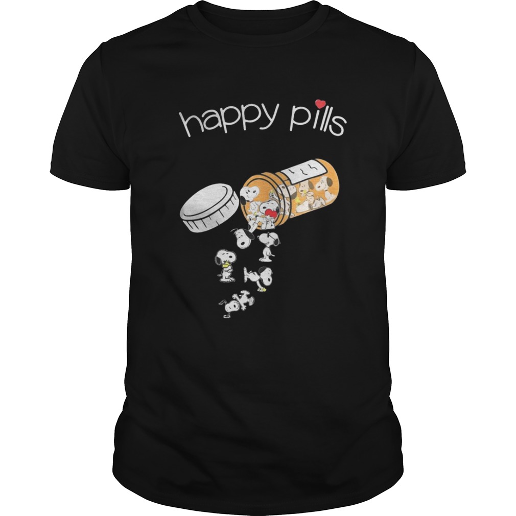 Official Snoopy happy pills shirt