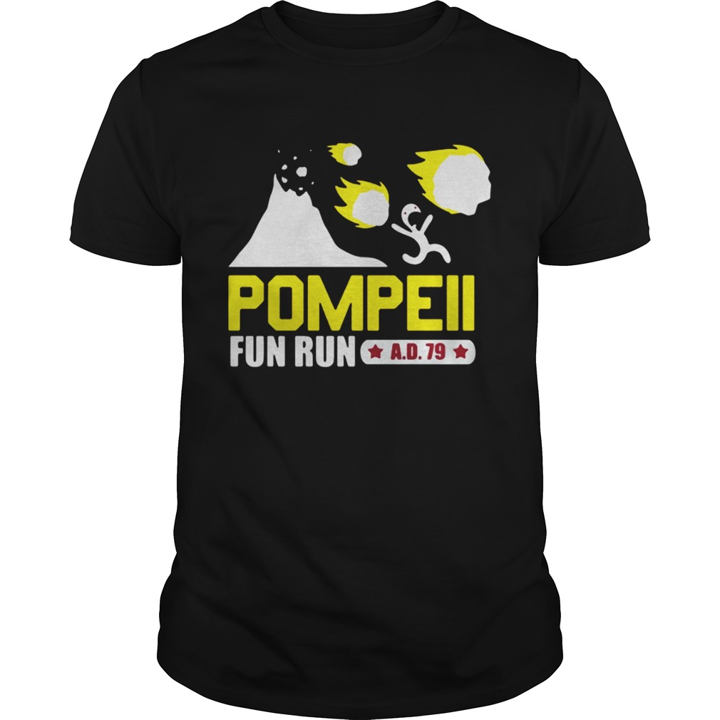 The Pompeii fun run shirt