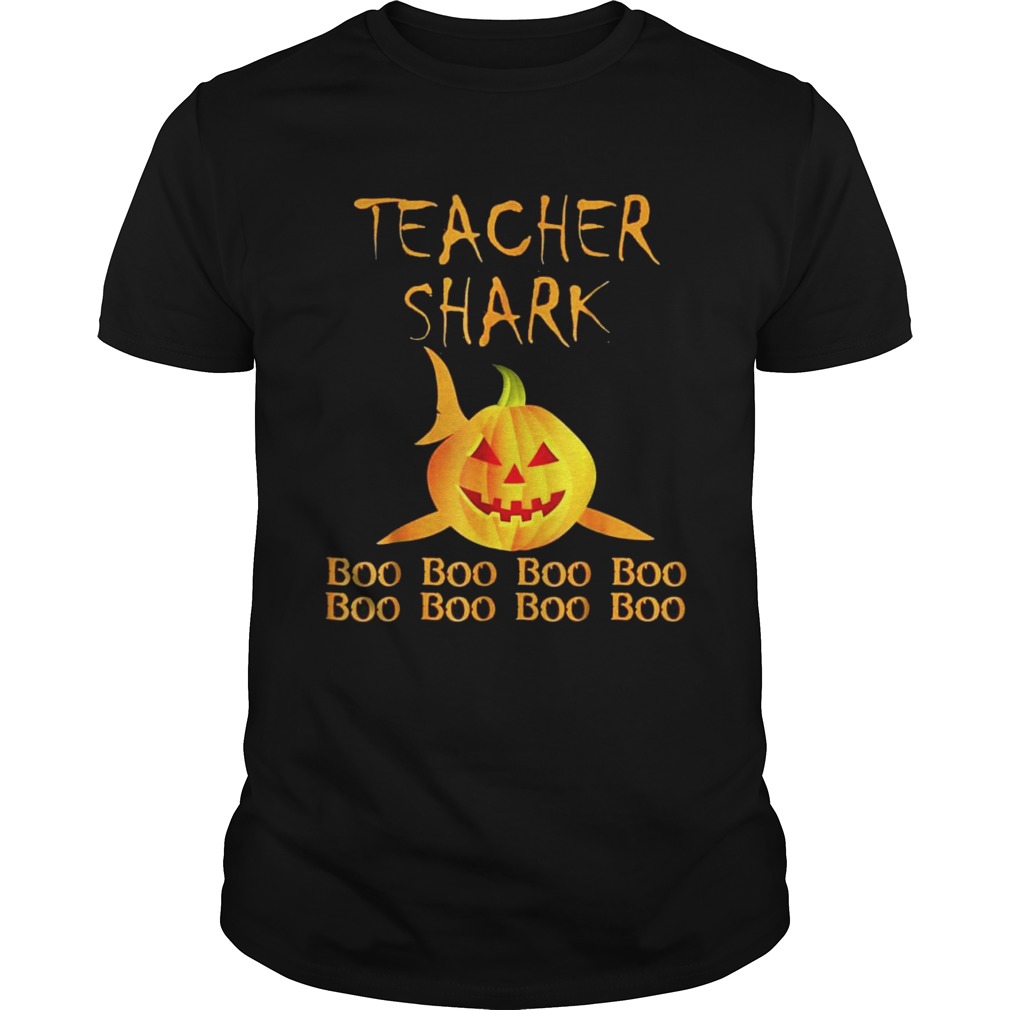 Teacher shark Doo doo boo boo Halloween Tshirt