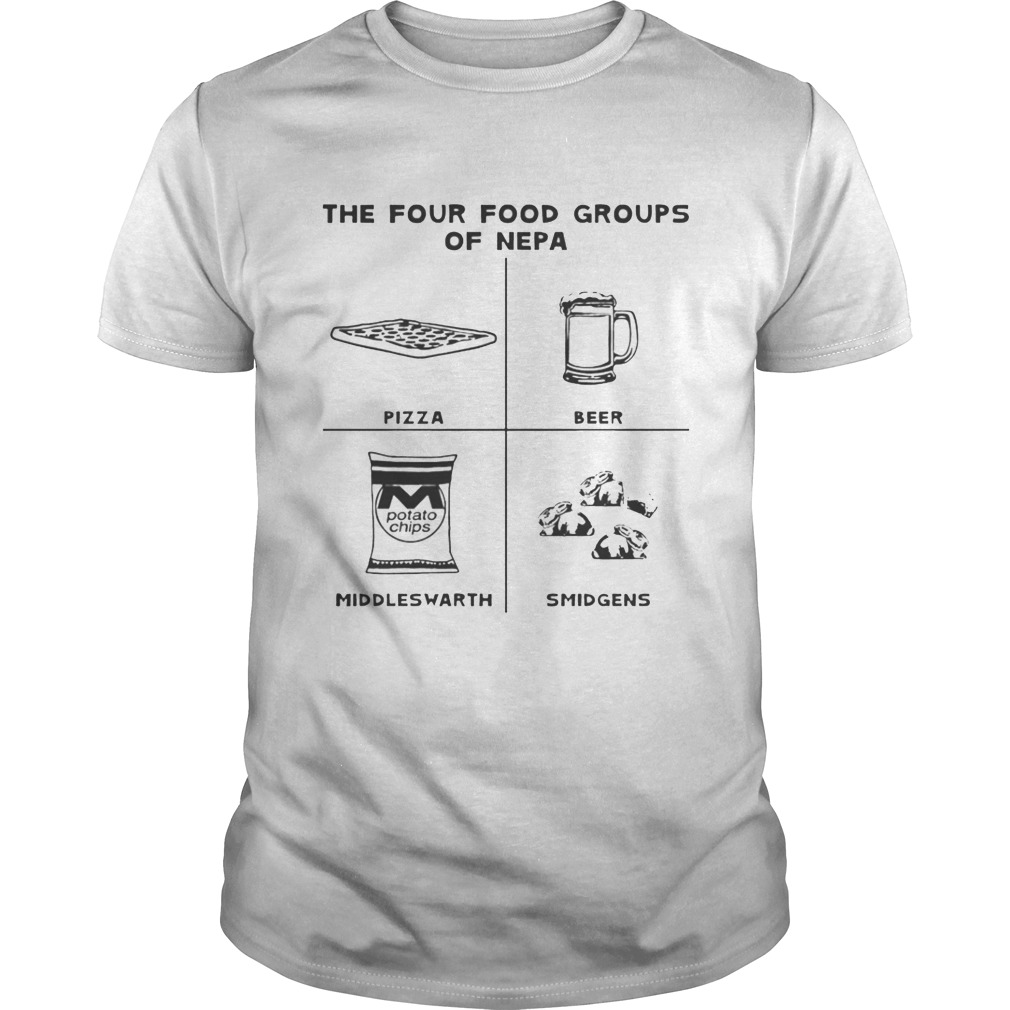 The four food groups of NEPA shirt