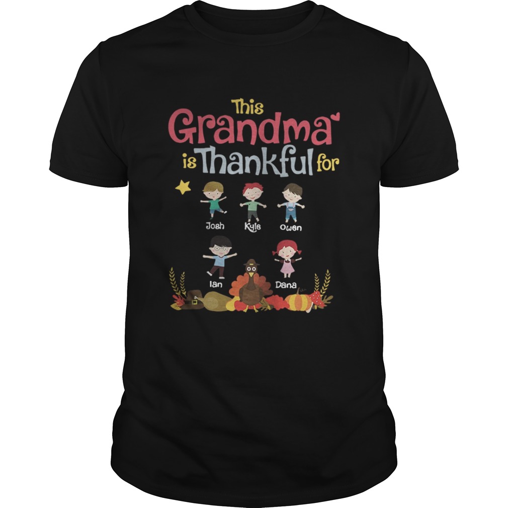 This Grandma is thankful for josh kyle owen Lan dana shirt
