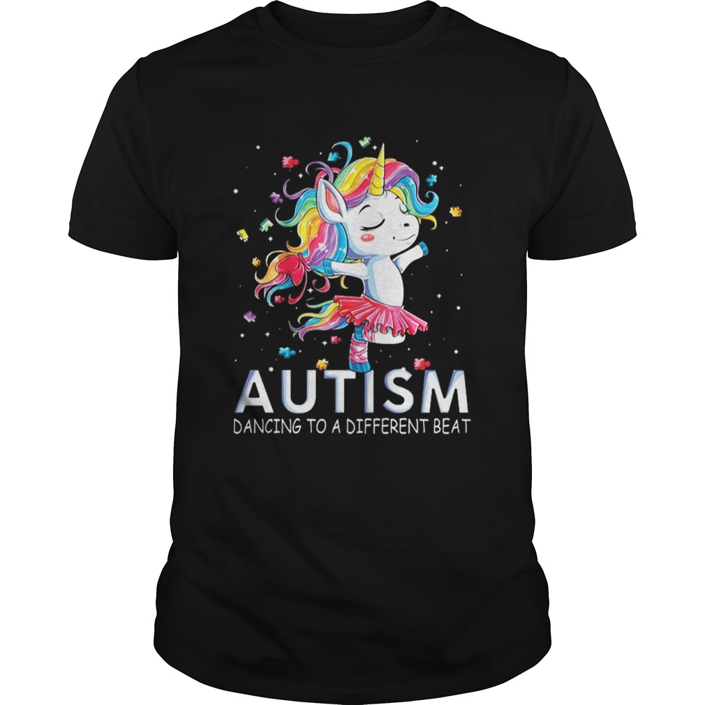 Unicorn Autism Dancing to a different beat shirt