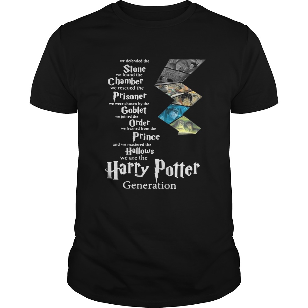 We defended the stone we found the chamber we rescued the prisoner Harry Potter generation shirt
