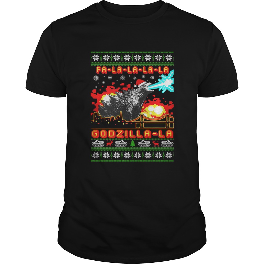 Fa La La La La Godzilla La Christmas Ugly Shirt