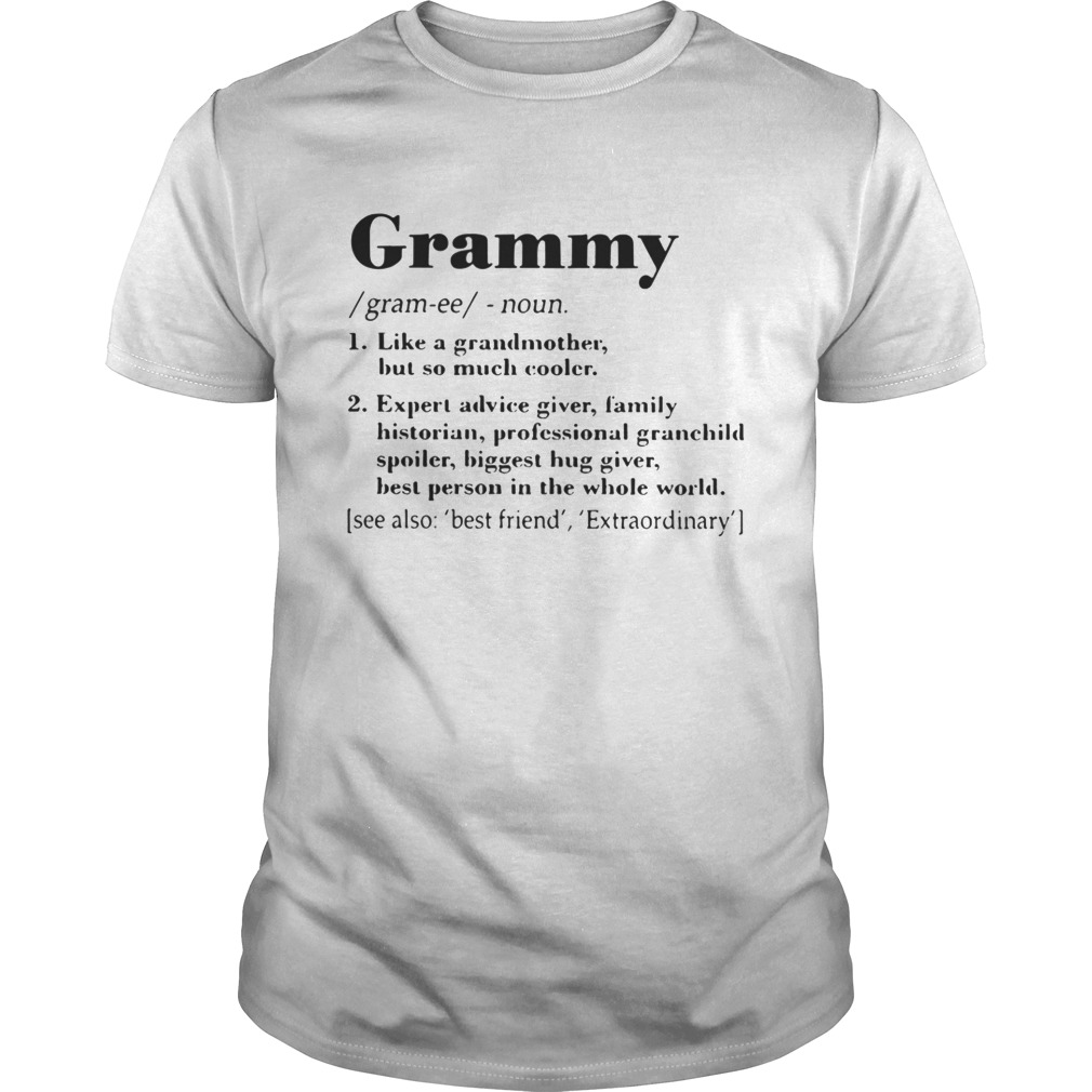 Grammy like a grandmother but so much cooler expert advice giver shirt