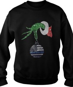 Grinch hand holding Ornament American Christmas Sweatshirt