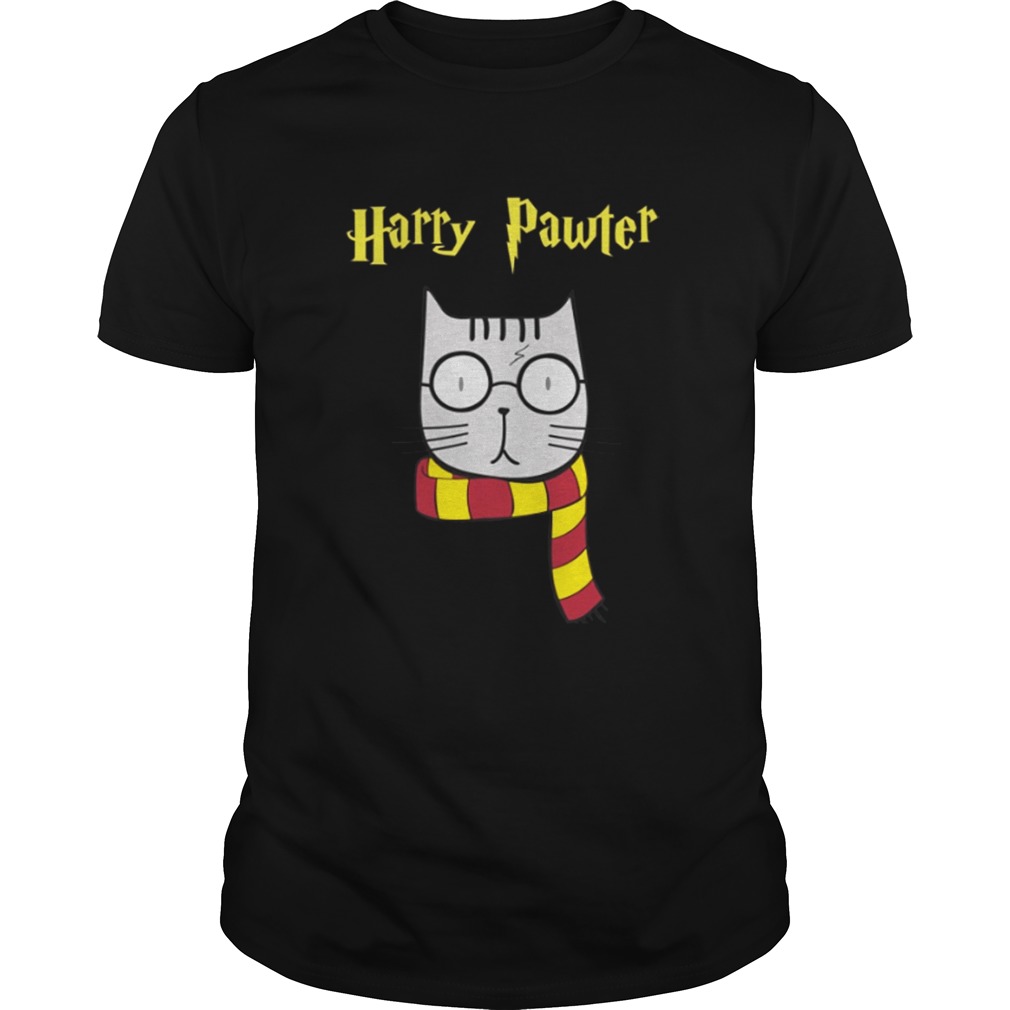 Harry Pawter cat with glasses shirt