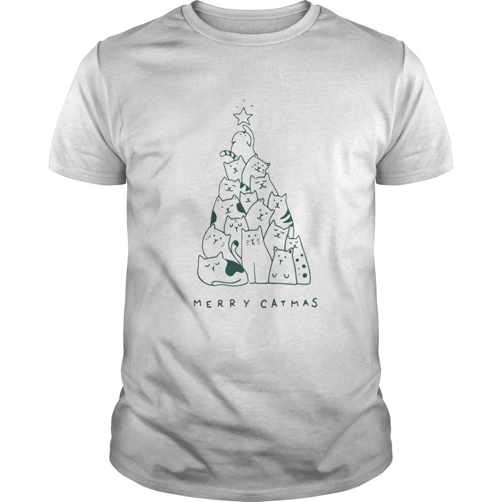 Merry Catmas christmas tree shirt